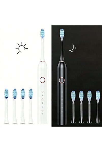 NO BRAND 2x periuță de dinți sonică electrică magnetică pentru adulți