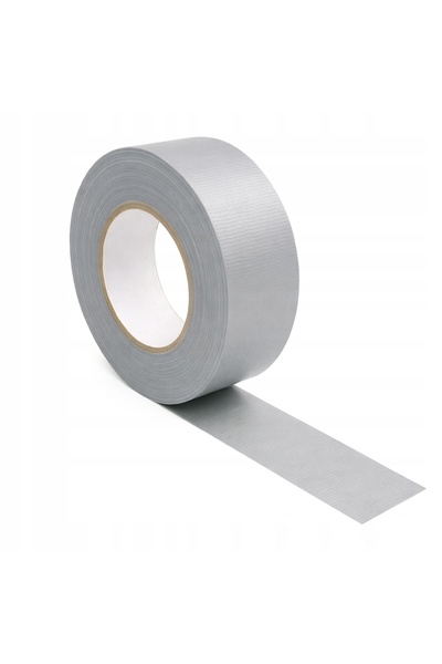 NO BRAND Bandă de reparații Silver Duct Tape 100 m 48 mm 180µm Impermeabilă 3...