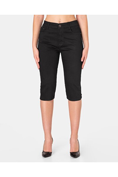 NO BRAND Pantaloni scurți eleganți de damă, 3/4, din bumbac, tip pescar, 2100 36