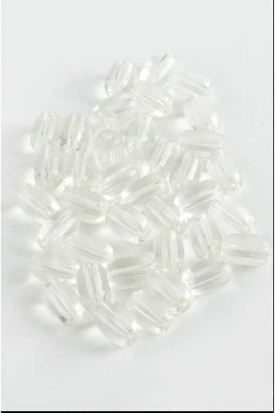 Generic Brand 6*8 mm Oval Glass Beads 1 kg
