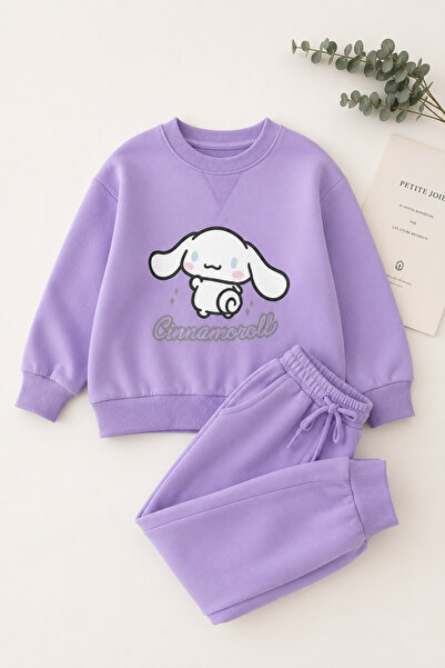 SAYDAMODA Cinnamoroll Tavşan Baskılı Kız Çocuk İkili Takım