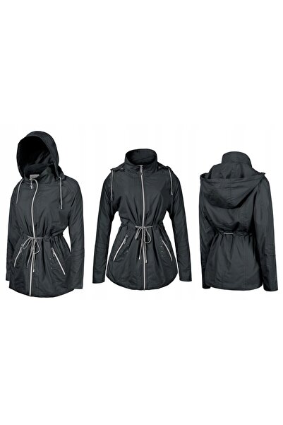 NO BRAND Geacă subțire de damă, antivânt, 12013 R 3XL Negru