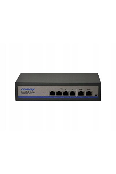 NO BRAND Switch cu 6 porturi PoE, Videodomofon IP COMMAX, 6 porturi PoE Uplink