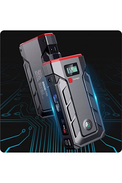 LTC Robot de pornire (Jump Starter) pentru baterie 24000mAh 2500A cu lanternă