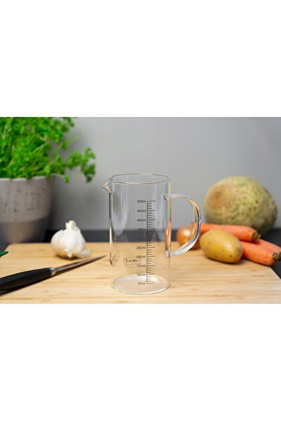 NO BRAND Cana gradată din sticlă borosilicată Lurch 1 l