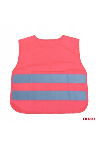 NO BRAND 10X Vesta Reflectorizant de Siguranță pentru Copii Roz Amio