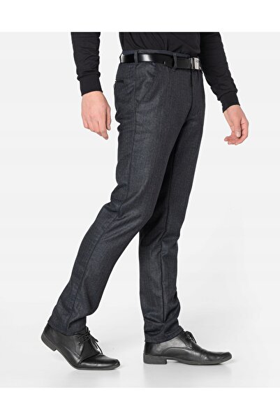 NO BRAND Pantaloni eleganți formali pentru bărbați, material Steel Hunter 410...