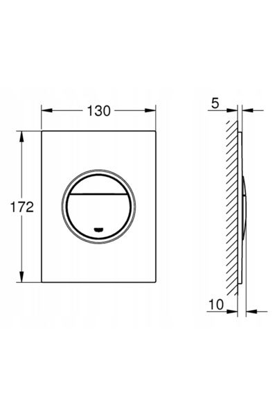 Grohe Buton de spălare Arena Cosmopolitan S 37624GN0
