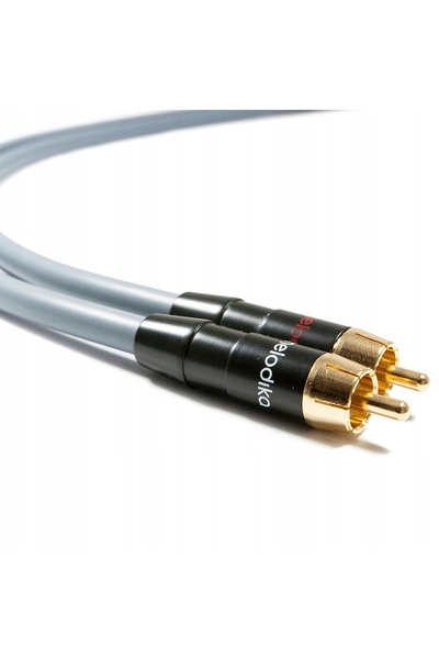 NO BRAND Cablu audio interconect 2x RCA - 2x RCA Cinch Melodika Md2R250G Gunm...