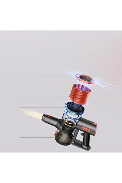 NO BRAND Jigoo C200 23Kpa 350W LED 40 Min 72Db 1.2L Aspirator vertical fără fir
