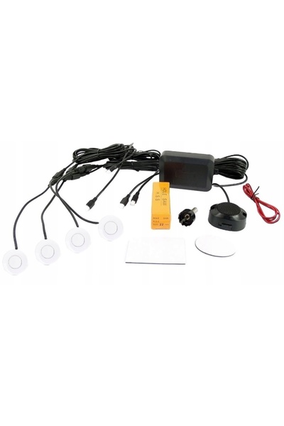 NO BRAND Senzori de parcare cu conectori 4 senzori Buzzer Cp6 Alb M-Tech