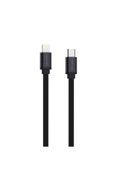 Cellairis Flat Series Cable PD Type-C To Lightning - Black