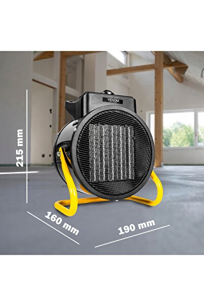 NO BRAND Radiator electric ceramic 2000W cu termostat A++ PRO