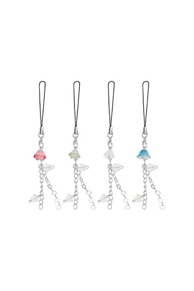 Generic 4Pcs Jellyfish Star mobile phone chain cute Phone Beaded chain Phone ...