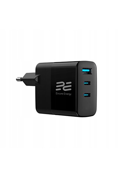 NO BRAND Încărcător de perete USB-A USB-C 65W GaN pentru telefon + Adaptor US...