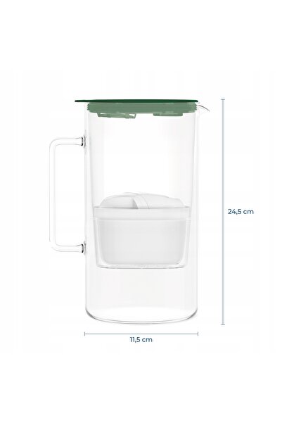 NO BRAND Wessper D4 Cană de filtrare din sticlă borosilicată Mini Ff Ge + 3 f...