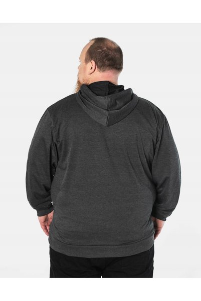 NO BRAND Hanorac sport bărbați cu fermoar și glugă, trening 2785-3 4XL