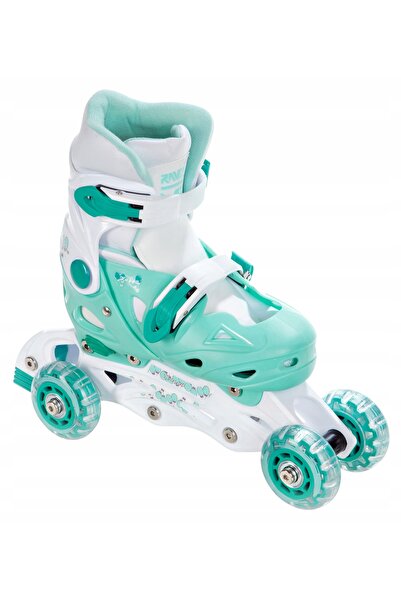NO BRAND Patine cu rotile Patine de patinaj artistic 4 în 1 Reglabile Raven B...