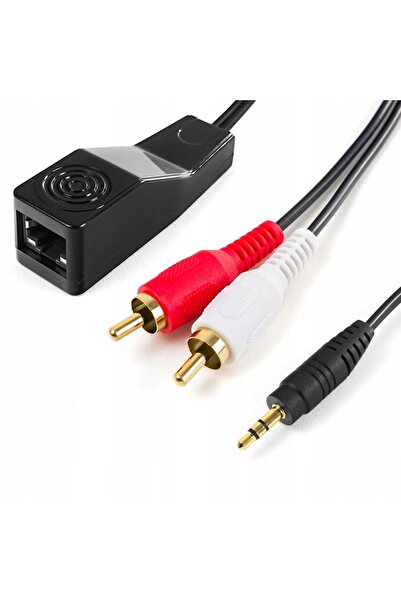 NO BRAND Transmițător Audio Balun 2x RCA la Jack de 3.5mm Adaptor Spacetronik