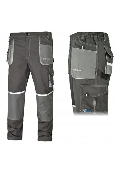 NO BRAND Pantaloni de lucru cu centură gri reflectorizantă Monterskie Eurocla...
