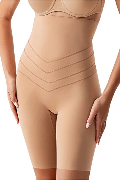 NEWBRA LINGERIE Uzun Paçalı Yüksek Bel, Silikonlu, Toparlayıcı, Göbek Basen B...