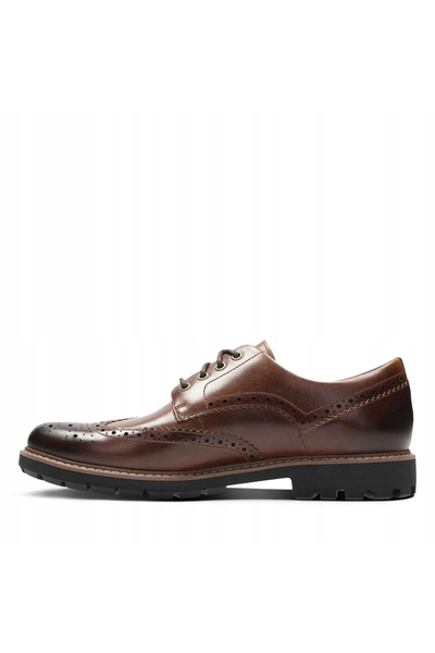 NO BRAND Batcombe wing camel clarks cizme oxford din piele maro 45