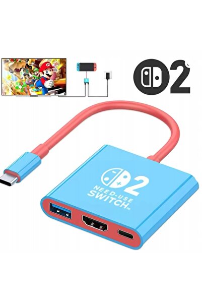 NO BRAND Stație de andocare Switch 2 Nintendo 4K60Hz Nouă, moale! OLED