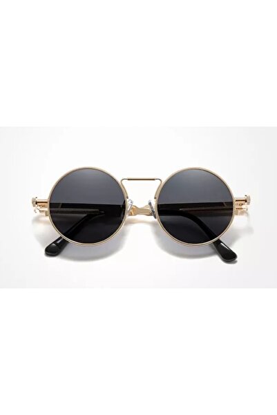 NO BRAND Ochelari de soare Kingseven Steampunk cu lentile, rotunzi, negri, retro