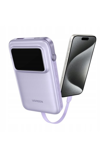 Ugreen Baterie externă pentru telefon, capacitate mare 10000mAh, USB-A + USB-...