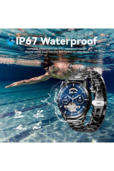 NO BRAND Smartwatch Homailida Sportiv Apeluri SMS Monitor Ritm Cardiac Ceas D...