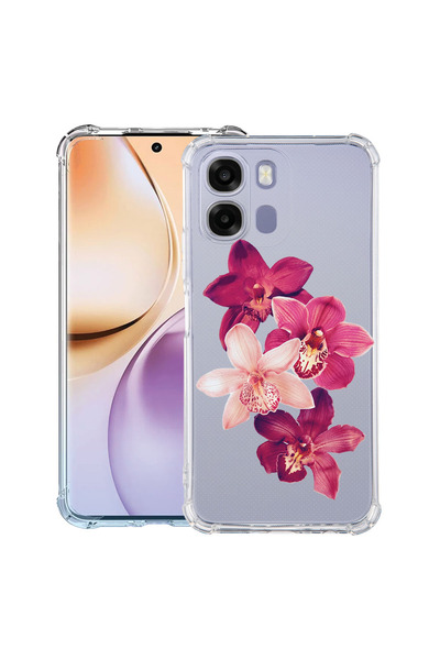 bestcase ®   Husă Antișoc pentru OPPO A6 / A6X / A6S, Florală - Orhidee Roșie...
