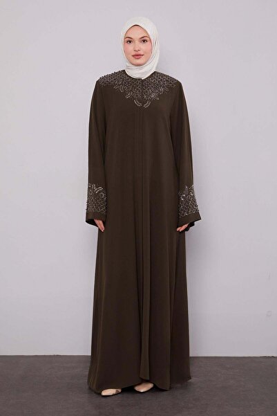 Levidor Khaki Ferace with Hidden Side Pockets