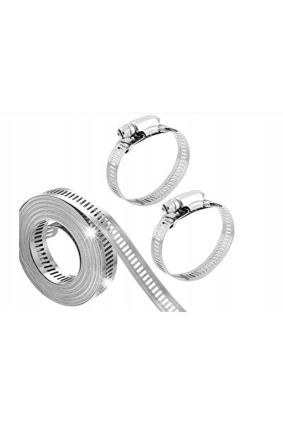 NO BRAND Cleme Snail Clamp din oțel inoxidabil, 5m, 12,7 mm, 10 bucăți