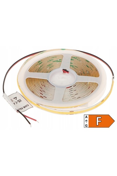 NO BRAND Bandă LED LED-COB-24V/8W-WW/5M - 3000K MW Lighting