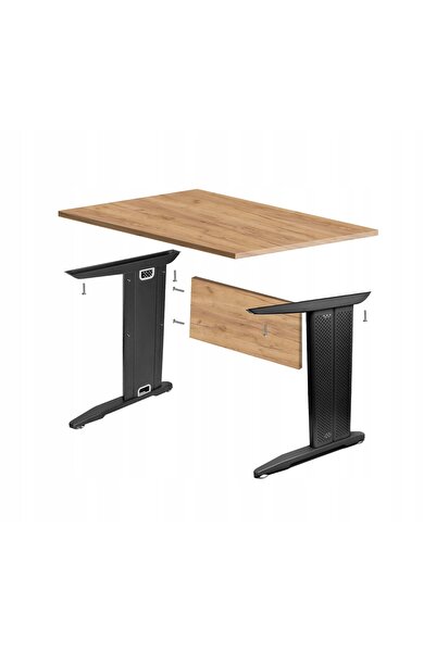 NO BRAND Picioare pentru birou, blat, cabluri retractabile, reglabile, negre,...