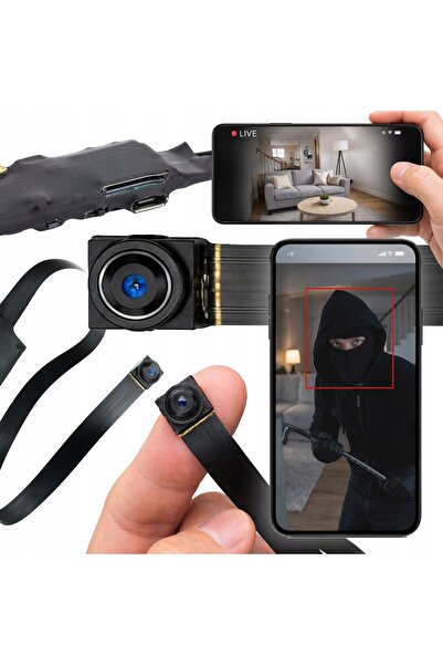 Renew Force Cameră spion mini ascunsă, Full HD, WiFi, cu detecție de mișcare,...