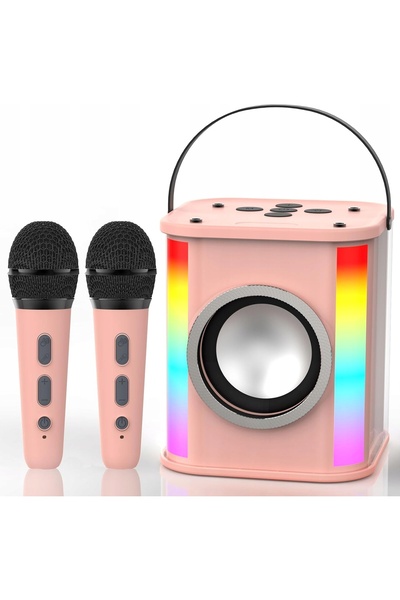 NO BRAND Aparat de karaoke wireless cu 2 microfoane și difuzor pentru copii, ...
