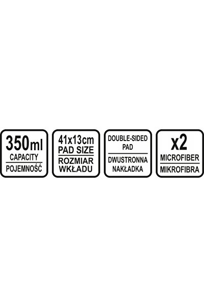 NO BRAND Mop cu pulverizator și capete rotative duble