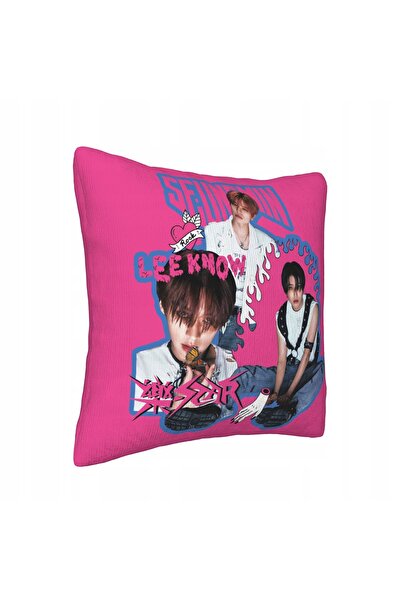 NO BRAND Pernă ultra moale cu fermoar, imprimată pe ambele părți, K-Pop Stray...