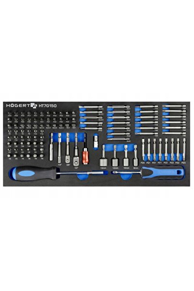 NO BRAND Biți de șurubelniță 107 bucăți Högert Technik cu cartuș