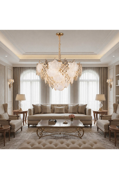 iTin Candelabru Cristal LUXE Regalis, 21x E14, Diametru 80 cm, Înălțime 45 cm...