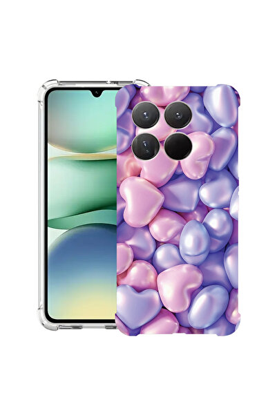 bestcase ®   Husă Antișoc pentru Motorola Edge 70 Fusion, Inimi Colorate, 314...