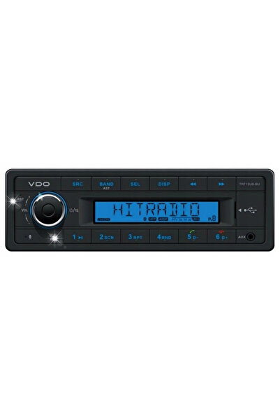 NO BRAND Vdo Tr712Ub-Bu 12V Bluetooth Retro Mp3 USB Aux Radio Auto