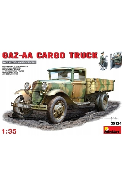 NO BRAND Miniart 35124 Camion de marfă Gaz-Aa (1:35) Kit de model