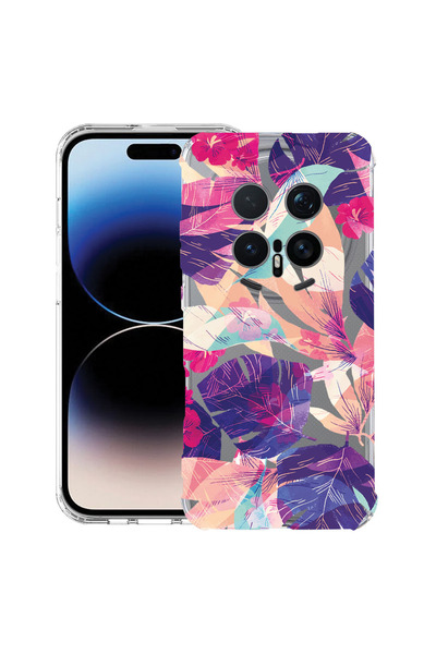 bestcase ®   Αντικραδασμική Θήκη Husa για Honor Magic 8 Pro, Τροπικά Λουλούδι...