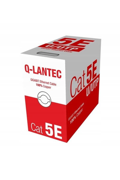 NO BRAND Cablu de telecomunicații Q-Lantec U/UTP Cat.5E PVC 100% Cupru 305m -...