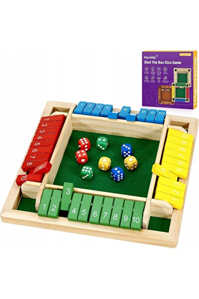 NO BRAND Joc de societate Shut the Box, Închide cutia, Cadou pentru copii înt...