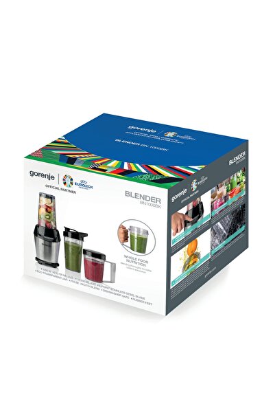 NO BRAND Blender cu cană pentru smoothie Gorenje Bn1000Bk 1000W Recipiente pe...