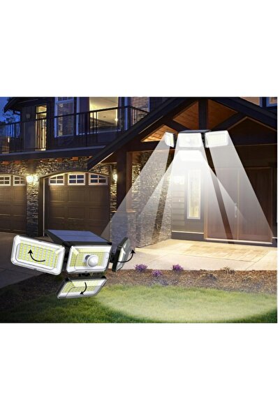 NO BRAND Lampă LED Solară de Perete Ootday 308 LED IP65 Senzor de Mișcare PIR...