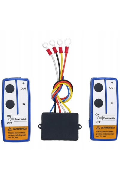NO BRAND 2x troliu radio cu telecomandă wireless 12V universal